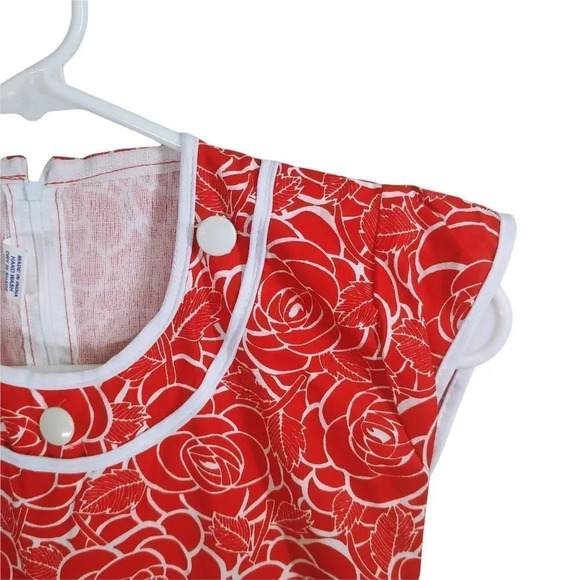 Aakash Dress Floral Red White XS - Picture 4 of 8